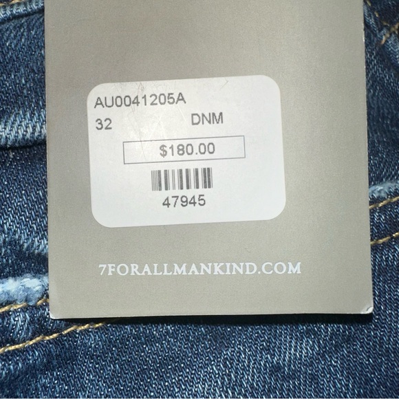 7 for All Mankind Denim The Skinny Size 32X32 Distressed Lower rise‎ $180 - Picture 11 of 11